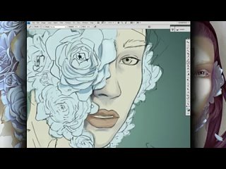 photoshop skin deep - speed painting by daniel conway