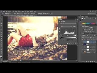 dark photo effects - photoshop speedart