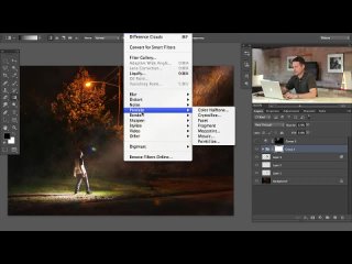 create beams of light from nothing in photoshop